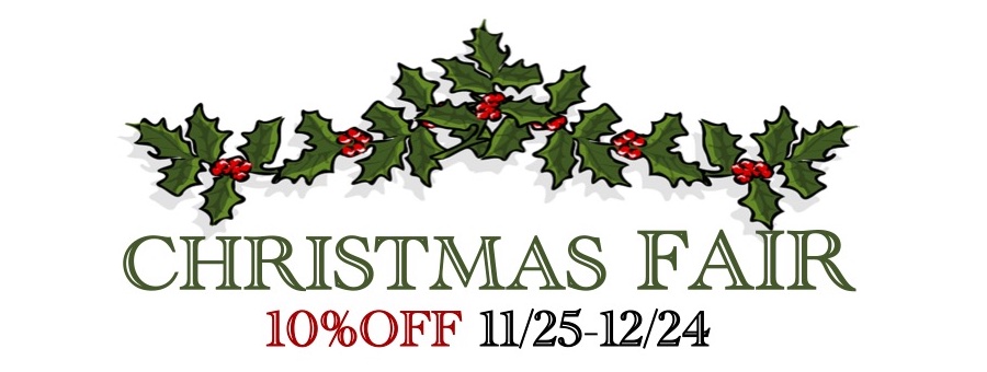 クリスマスフェア10%OFF!11/25-12/24